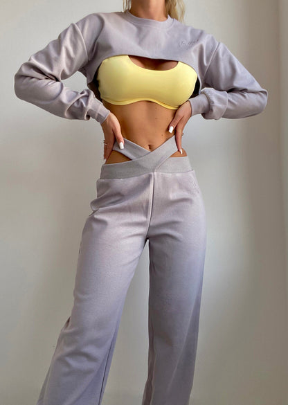 X-octic Sweatpants and Sweatshirt Set in Gray