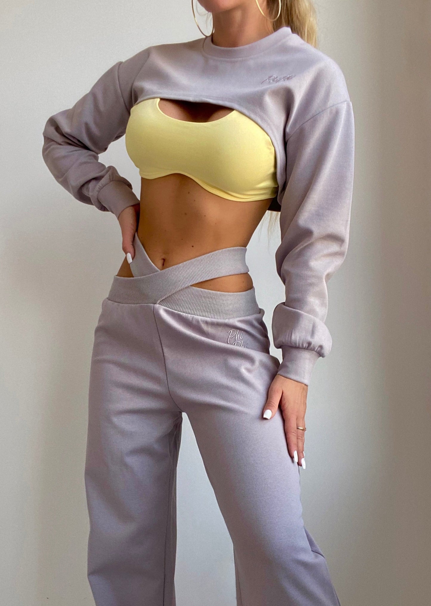 X-octic Sweatpants and Sweatshirt Set in Gray