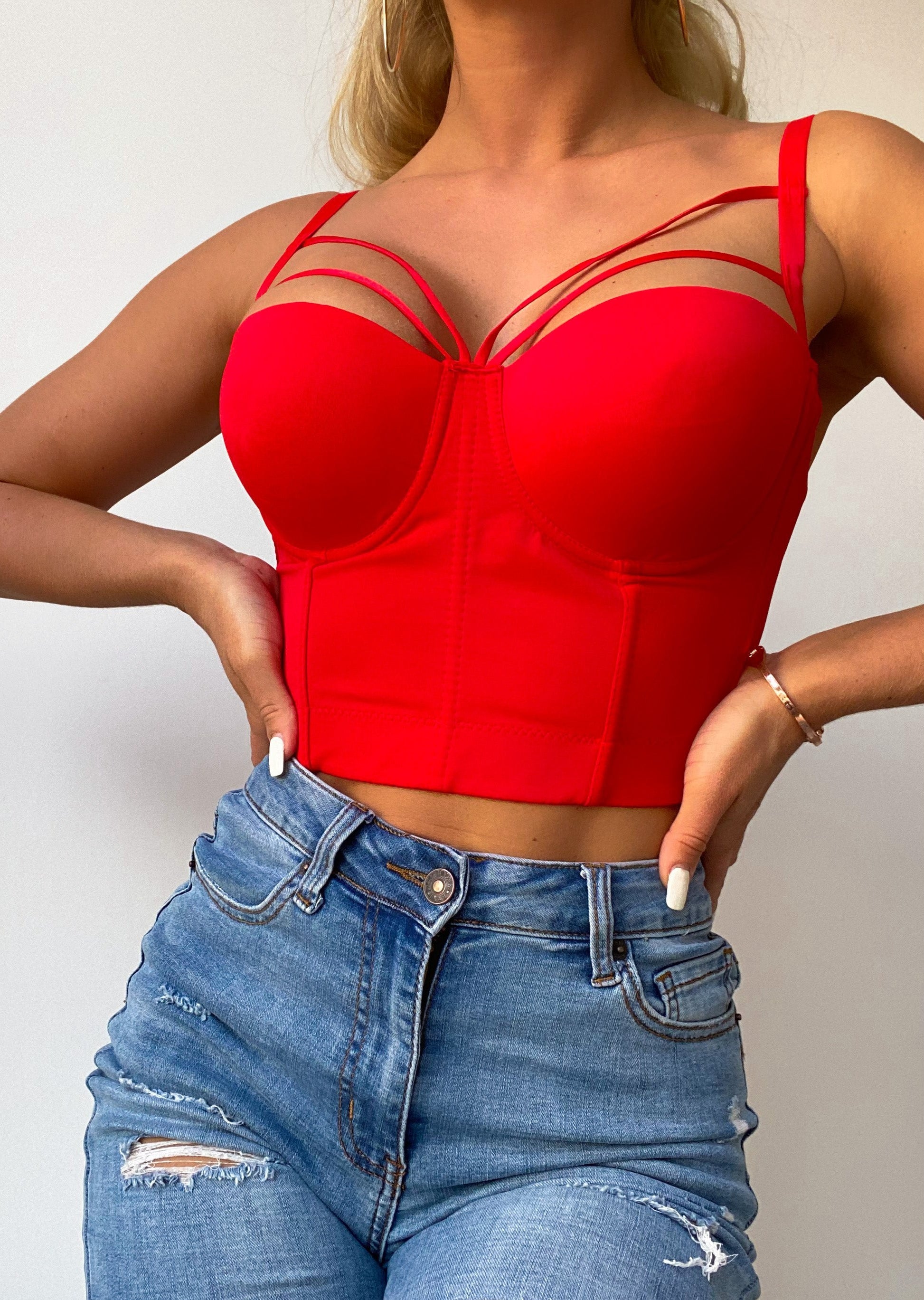 Phi Phi Babe Corset Bustier in Red – Phi Phi